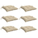 Perne de scaun, 6 buc., bej, 40x40x7 cm, textil oxford - WALTI WALTI