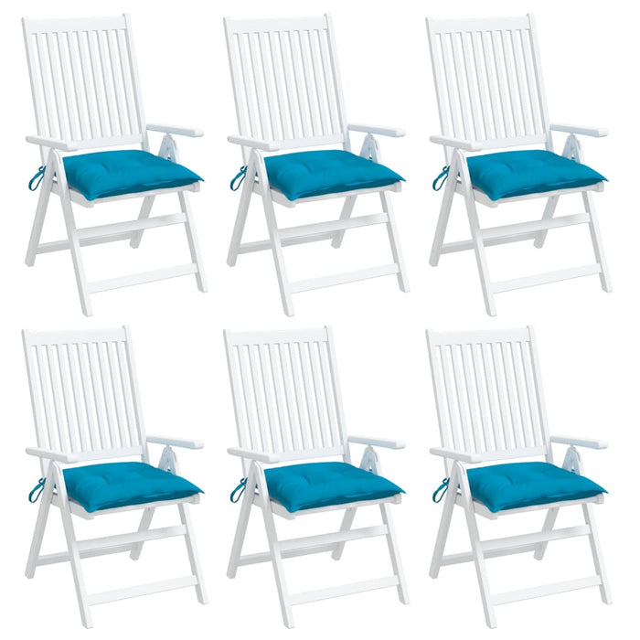Perne de scaun 6 buc. albastru deschis 40x40x7 cm textil oxford - WALTI WALTI