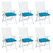 Perne de scaun 6 buc. albastru deschis 40x40x7 cm textil oxford - WALTI WALTI