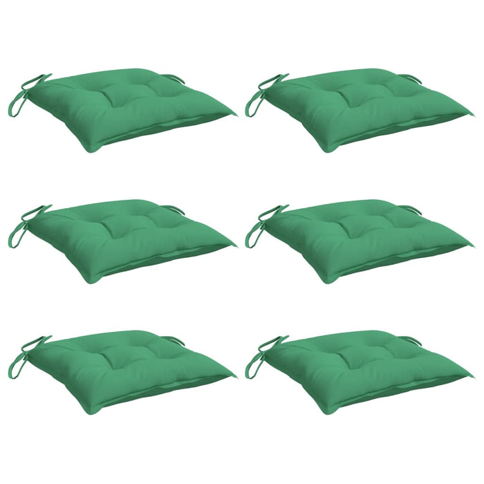 Perne de scaun, 6 buc., verde, 40x40x7 cm, textil oxford - WALTI WALTI