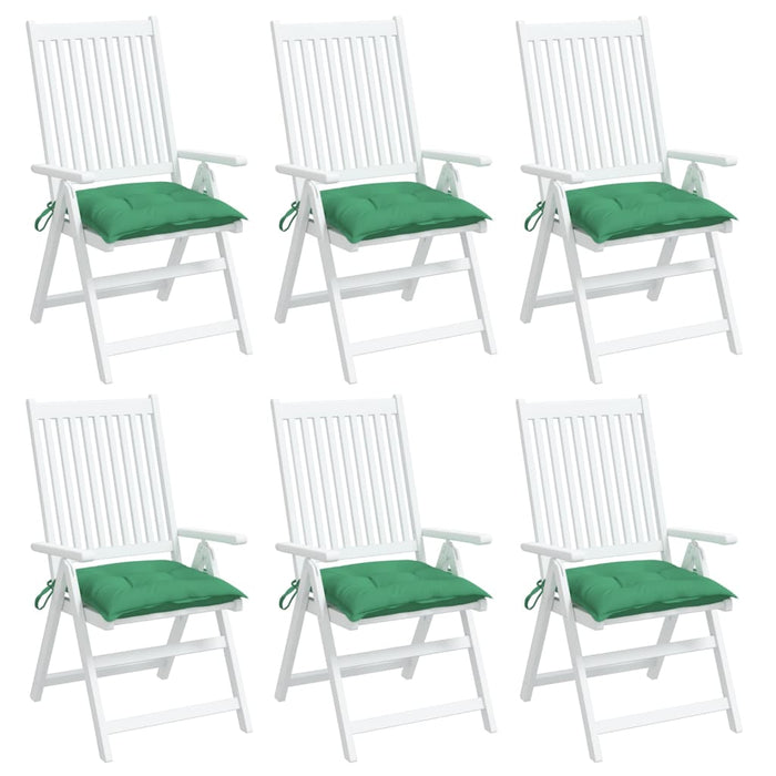 Perne de scaun, 6 buc., verde, 40x40x7 cm, textil oxford - WALTI WALTI