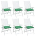 Perne de scaun, 6 buc., verde, 40x40x7 cm, textil oxford - WALTI WALTI