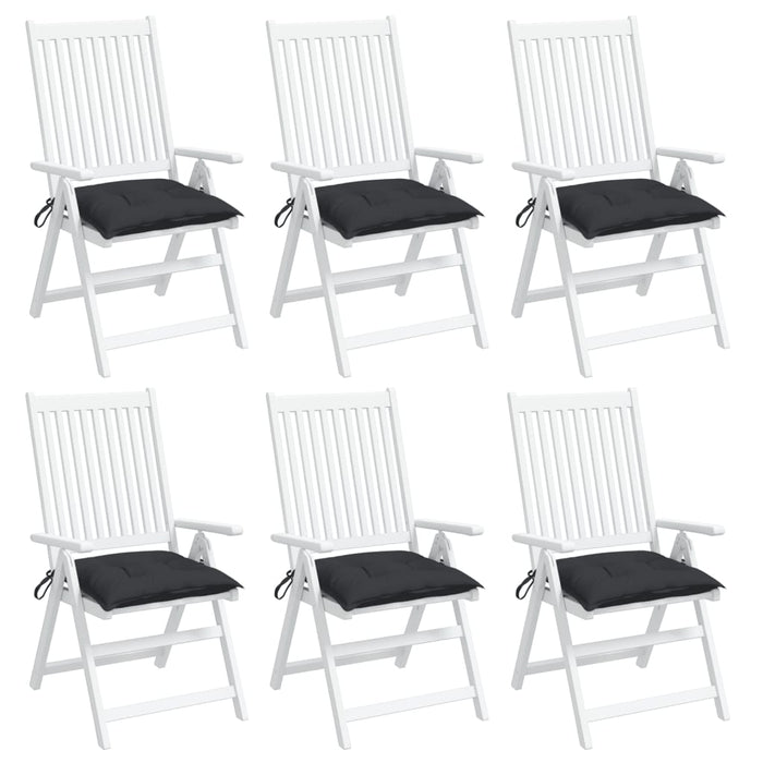 Perne de scaun, 6 buc., negru, 40x40x7 cm, textil oxford - WALTI WALTI