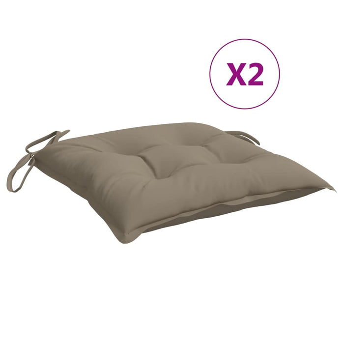 Perne de scaun, 2 buc., gri taupe, 40x40x7 cm, textil oxford - WALTI WALTI