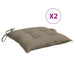 Perne de scaun, 2 buc., gri taupe, 40x40x7 cm, textil oxford - WALTI WALTI