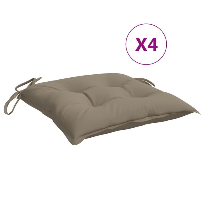 Perne de scaun, 4 buc., gri taupe, 40x40x7 cm, textil oxford - WALTI WALTI