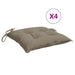 Perne de scaun, 4 buc., gri taupe, 40x40x7 cm, textil oxford - WALTI WALTI