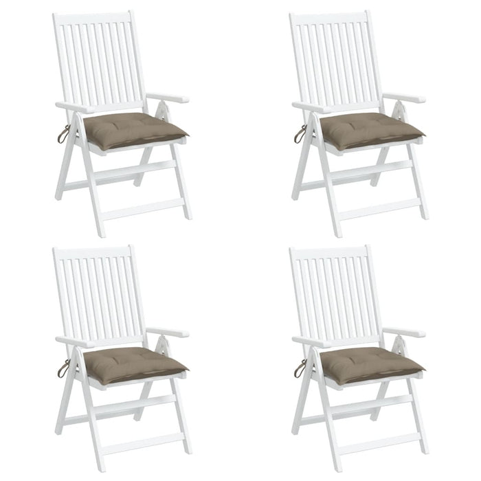 Perne de scaun, 4 buc., gri taupe, 40x40x7 cm, textil oxford - WALTI WALTI