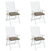 Perne de scaun, 4 buc., gri taupe, 40x40x7 cm, textil oxford - WALTI WALTI