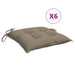 Perne de scaun, 6 buc., gri taupe, 40x40x7 cm, textil oxford - WALTI WALTI