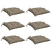 Perne de scaun, 6 buc., gri taupe, 40x40x7 cm, textil oxford - WALTI WALTI
