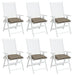 Perne de scaun, 6 buc., gri taupe, 40x40x7 cm, textil oxford - WALTI WALTI