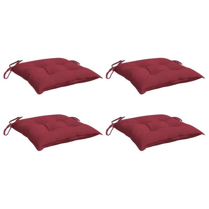 Perne de scaun, 4 buc., roșu vin, 40x40x7 cm, textil oxford - WALTI WALTI