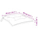 Perne de scaun, 2 buc., albastru, 40x40x7 cm, textil oxford - WALTI WALTI