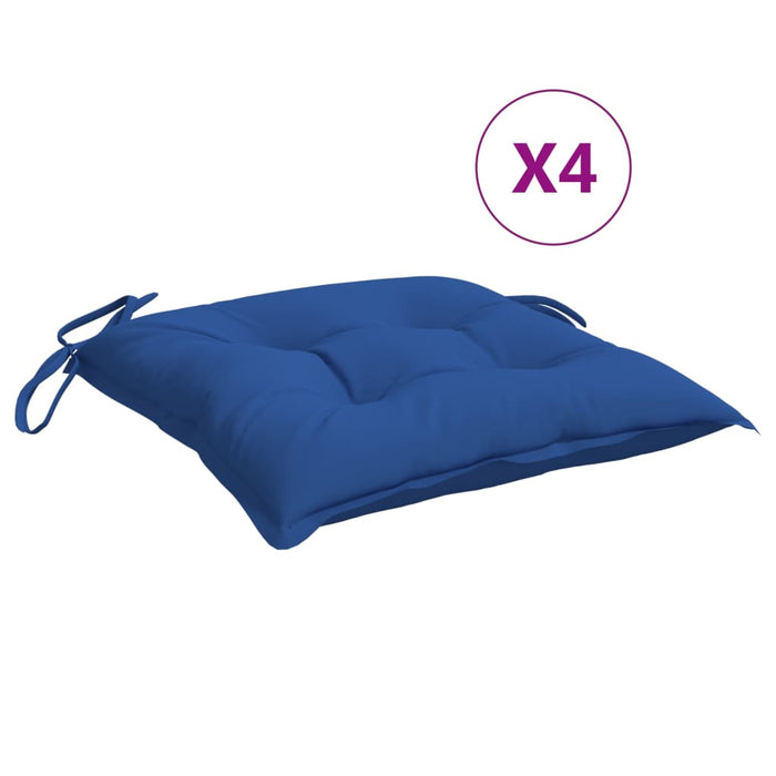 Perne de scaun, 4 buc., albastru, 40x40x7 cm, textil oxford - WALTI WALTI