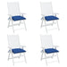 Perne de scaun, 4 buc., albastru, 40x40x7 cm, textil oxford - WALTI WALTI