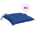 Perne de scaun, 6 buc., albastru, 40x40x7 cm, textil oxford - WALTI WALTI
