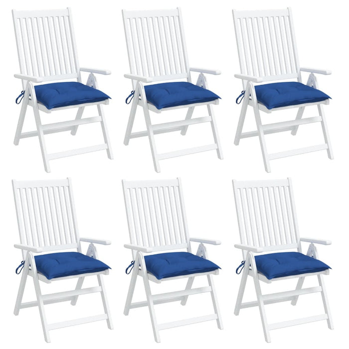 Perne de scaun, 6 buc., albastru, 40x40x7 cm, textil oxford - WALTI WALTI
