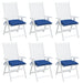 Perne de scaun, 6 buc., albastru, 40x40x7 cm, textil oxford - WALTI WALTI