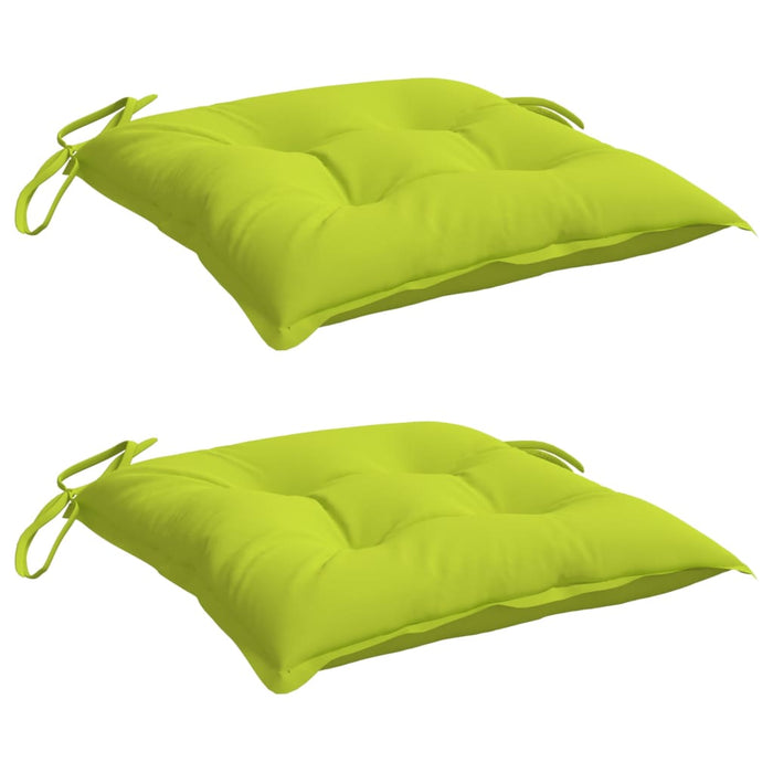 Perne de scaun, 2 buc., verde aprins, 40x40x7 cm, textil oxford - WALTI WALTI