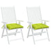 Perne de scaun, 2 buc., verde aprins, 40x40x7 cm, textil oxford - WALTI WALTI