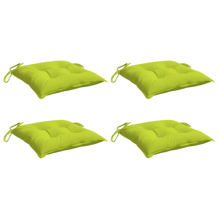 Perne de scaun, 4 buc., verde aprins, 40x40x7 cm, textil oxford - WALTI WALTI