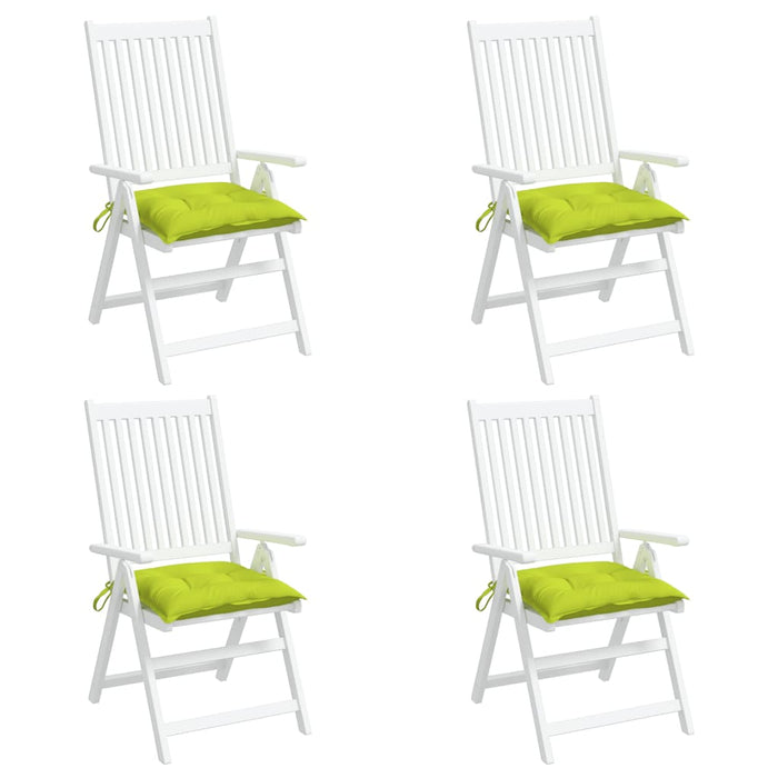 Perne de scaun, 4 buc., verde aprins, 40x40x7 cm, textil oxford - WALTI WALTI
