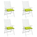 Perne de scaun, 4 buc., verde aprins, 40x40x7 cm, textil oxford - WALTI WALTI