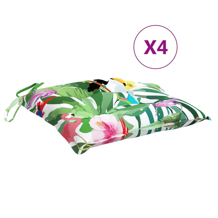 Perne pentru scaun 4 buc. multicolor 40x40x7 cm material textil - WALTI WALTI