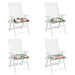 Perne pentru scaun 4 buc. multicolor 40x40x7 cm material textil - WALTI WALTI