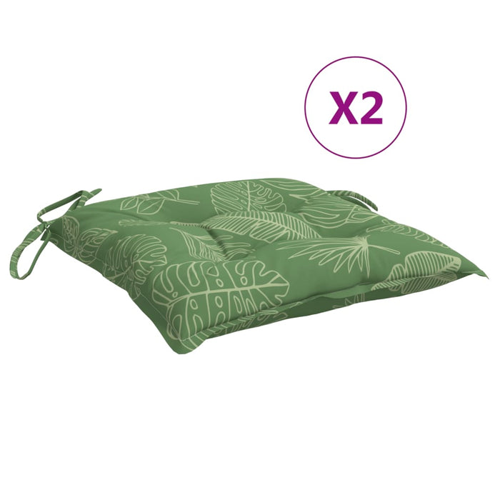 Perne de scaun, 2 buc., 40x40x7 cm, textil, model frunze - WALTI WALTI