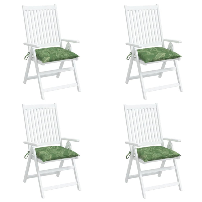Perne de scaun, 4 buc., 40x40x7 cm, textil, model frunze - WALTI WALTI