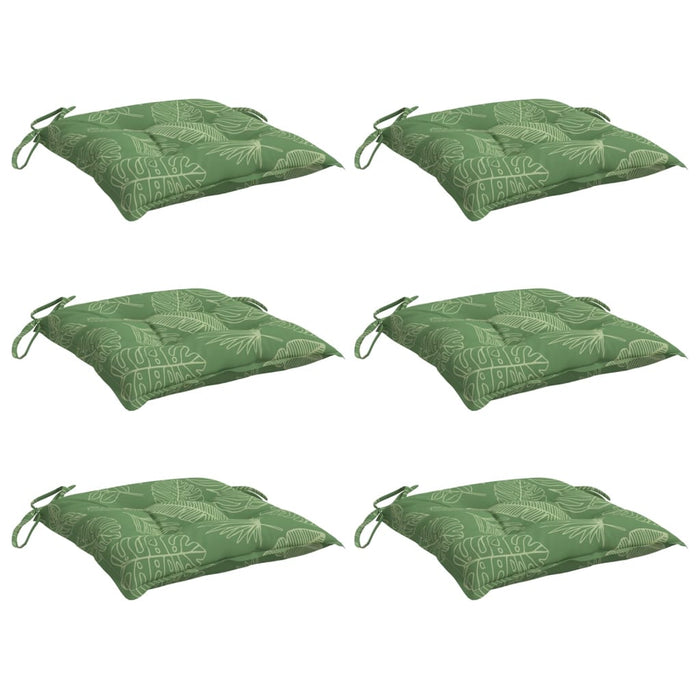 Perne de scaun, 6 buc., 40x40x7 cm, textil, model frunze - WALTI WALTI