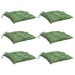 Perne de scaun, 6 buc., 40x40x7 cm, textil, model frunze - WALTI WALTI