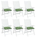 Perne de scaun, 6 buc., 40x40x7 cm, textil, model frunze - WALTI WALTI
