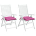 Perne de scaun, 2 buc., pink, 40x40x7 cm, material textil - WALTI WALTI