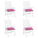 Perne pentru scaun, 4 buc., roz, 40x40x7 cm, material textil - WALTI WALTI