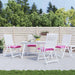 Perne pentru scaun, 4 buc., roz, 40x40x7 cm, material textil - WALTI WALTI