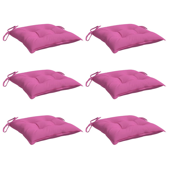 Perne pentru scaun, 6 buc., roz, 40x40x7 cm, material textil WALTI