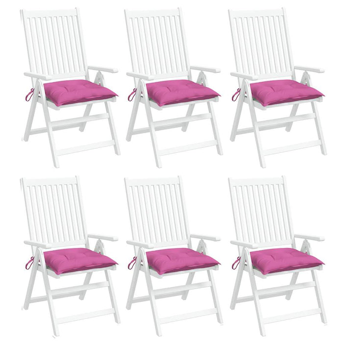 Perne pentru scaun, 6 buc., roz, 40x40x7 cm, material textil WALTI