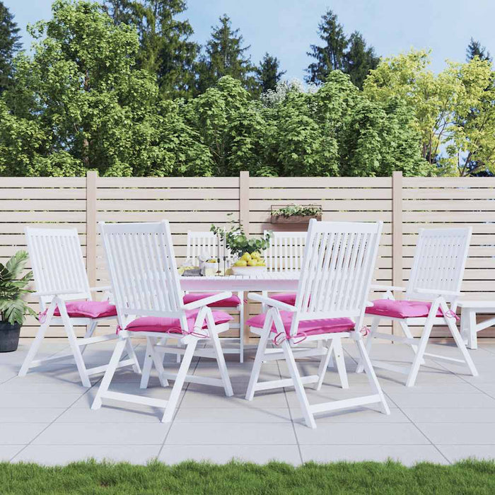 Perne pentru scaun, 6 buc., roz, 40x40x7 cm, material textil WALTI