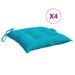 Perne de scaun, 4 buc., turcoaz, 40 x 40 x 7 cm, textil - WALTI WALTI