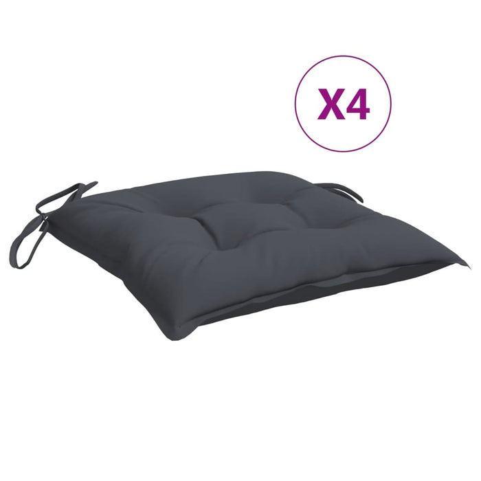 Perne de scaun, 4 buc., antracit, 50x50x7 cm, textil oxford - WALTI WALTI
