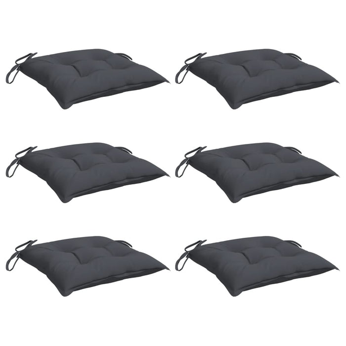 Perne de scaun, 6 buc., antracit, 50x50x7 cm, textil oxford - WALTI WALTI