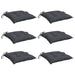 Perne de scaun, 6 buc., antracit, 50x50x7 cm, textil oxford - WALTI WALTI