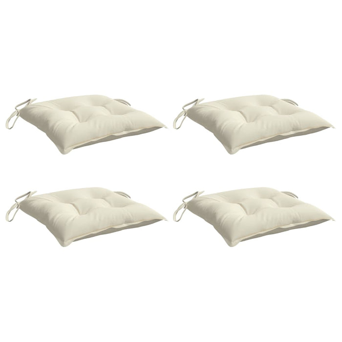 Perne de scaun, 4 buc., alb crem, 50x50x7 cm, textil oxford - WALTI WALTI