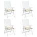 Perne de scaun, 4 buc., alb crem, 50x50x7 cm, textil oxford - WALTI WALTI