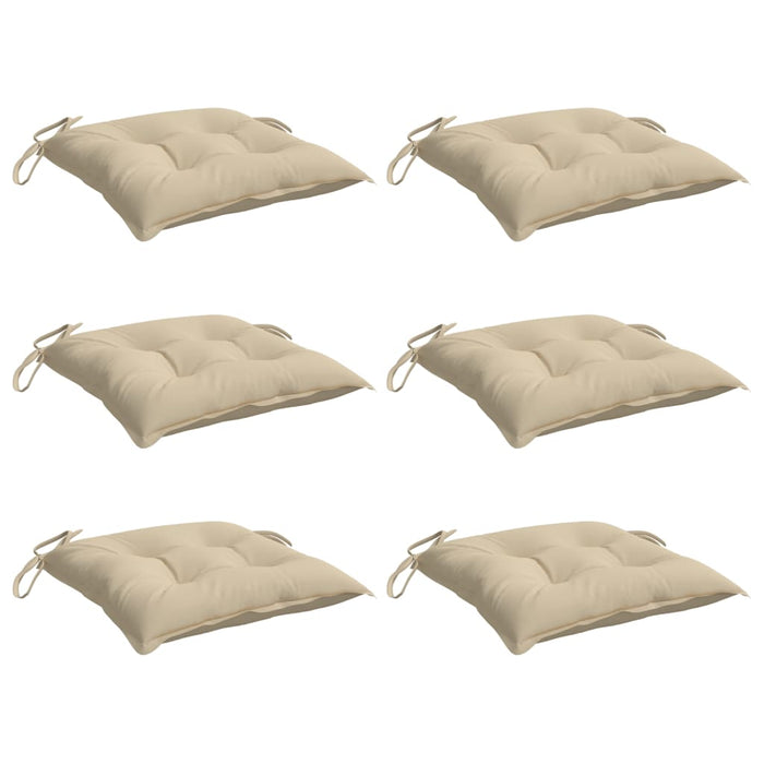 Perne de scaun, 6 buc., bej, 50x50x7 cm, textil oxford - WALTI WALTI
