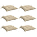 Perne de scaun, 6 buc., bej, 50x50x7 cm, textil oxford - WALTI WALTI