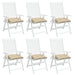 Perne de scaun, 6 buc., bej, 50x50x7 cm, textil oxford - WALTI WALTI